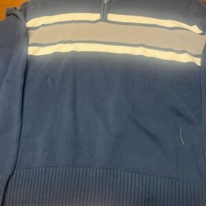 Vintage Eddie Bauer 1/4 Zip Sweater Navy Blue Men’s XL
